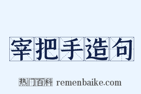 宰把手造句是什么意思的图片
